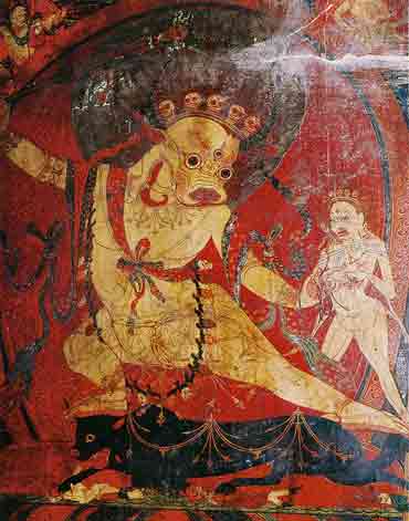 
Yama painting in the Yamantaka Temple in Tsaparang - Westtibet book
